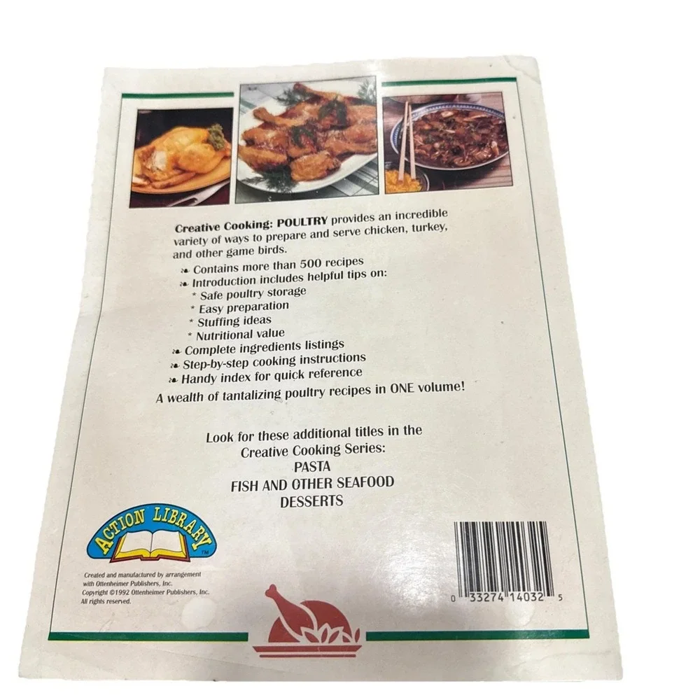 Creative Cooking Poultry Cookbook from 1992 - Over 500 Recipes - Paperback‎ book